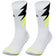 Zeus Thunder lange speciale trainingssokken wit neongeel – 39-42