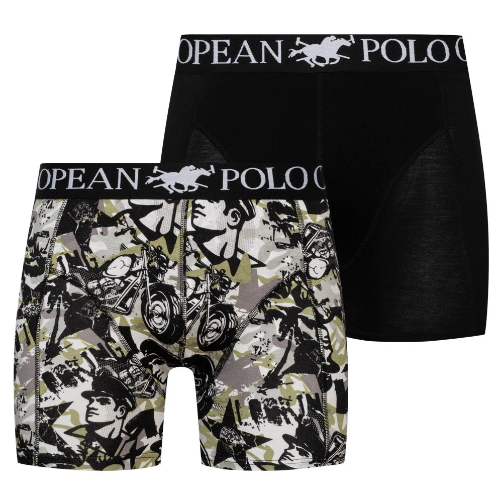 EUROPEAN POLO CHAMP Heren boxershorts 2-pack COMBO-1
