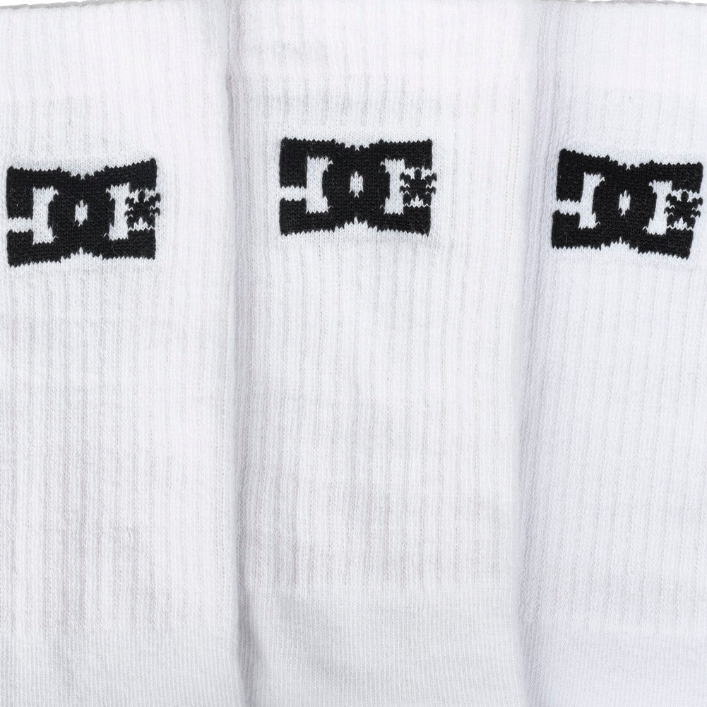 DC Shoes Sport Crew Unisex Sokken 3 paar wit DC-01 CREW