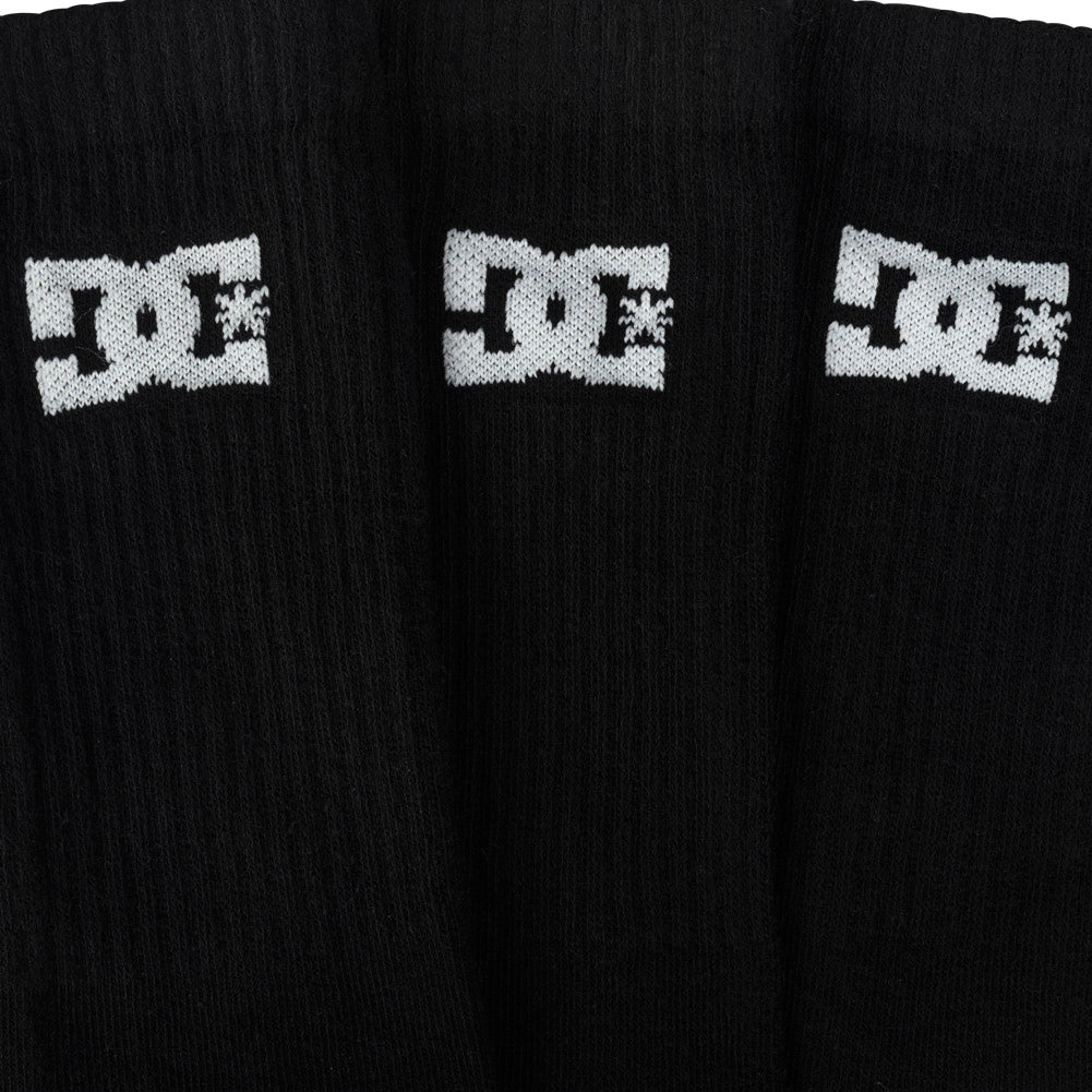 DC Shoes Sports Crew Uniseks Sokken 3 paar zwart DC-02 CREW