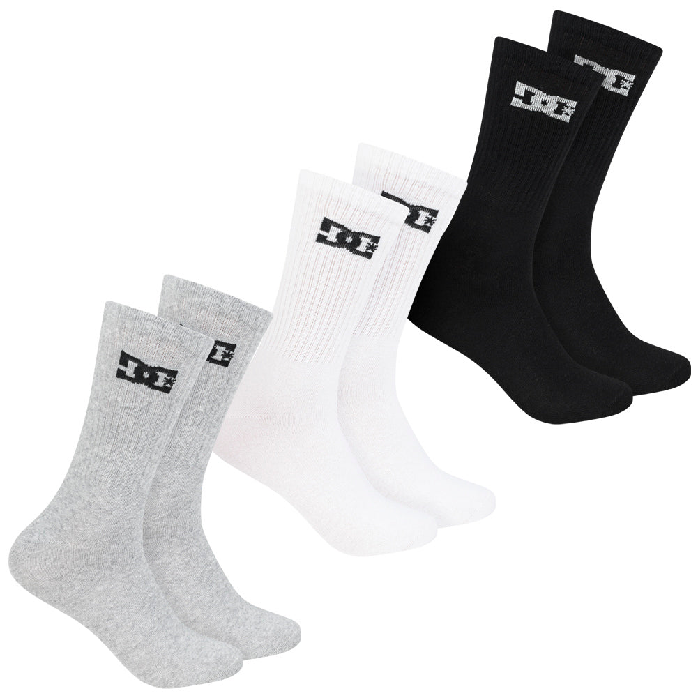 DC Shoes Sportsokken Crew Uniseks 3 paar multi DC-03 CREW