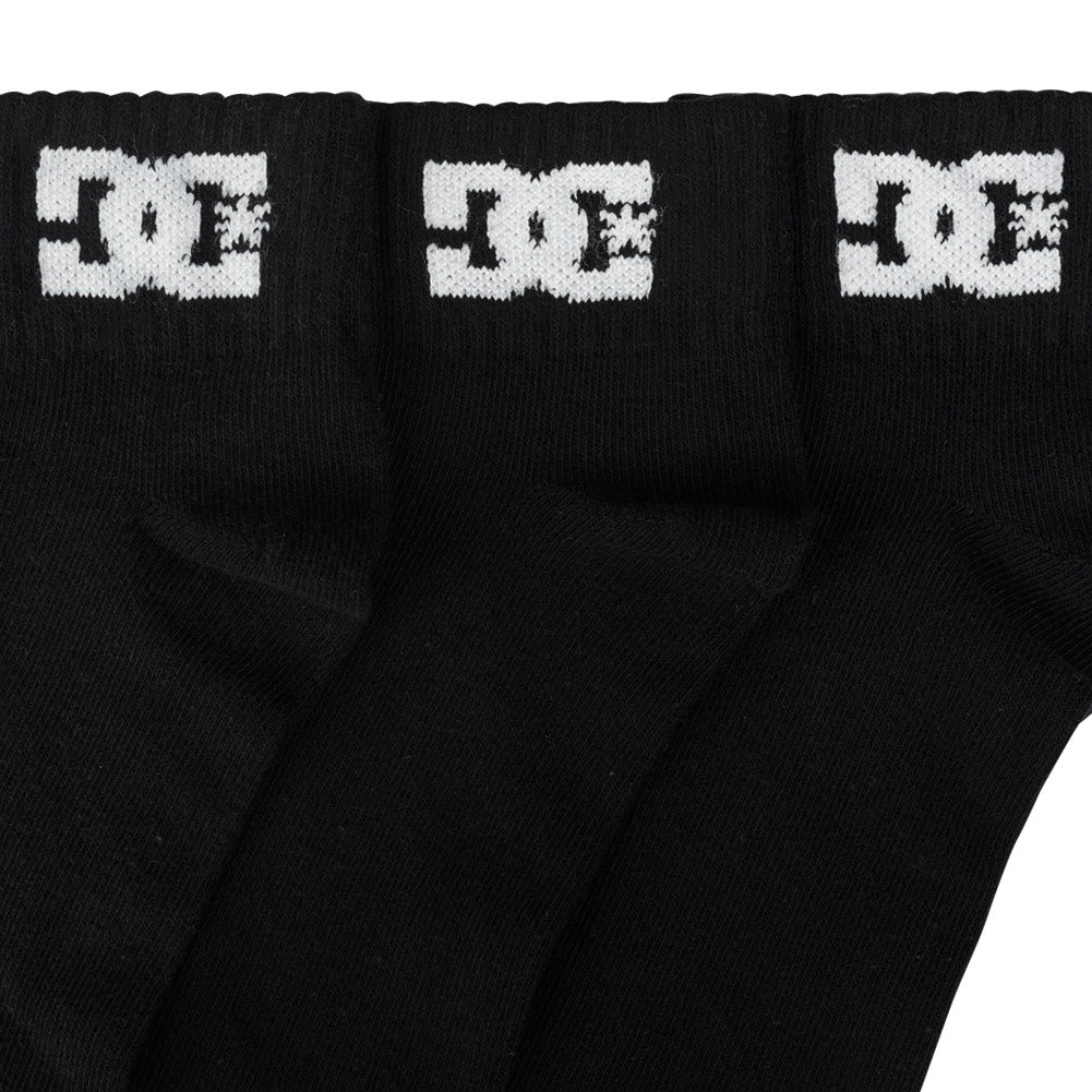 DC Shoes Quarter Unisex Sokken 3 Paar zwart DC-22 QUARTER