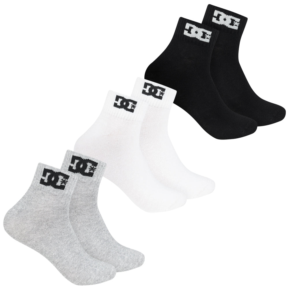 DC Shoes Quarter Unisex Sokken 3 paar multi DC-23 QUARTER