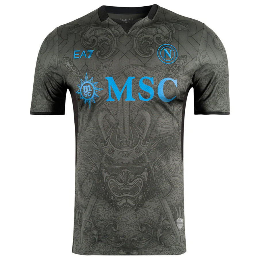 SSC Neapel EA7 Emporio Armani Authentic Heren Uitwisselingsshirt EASSCN25G05