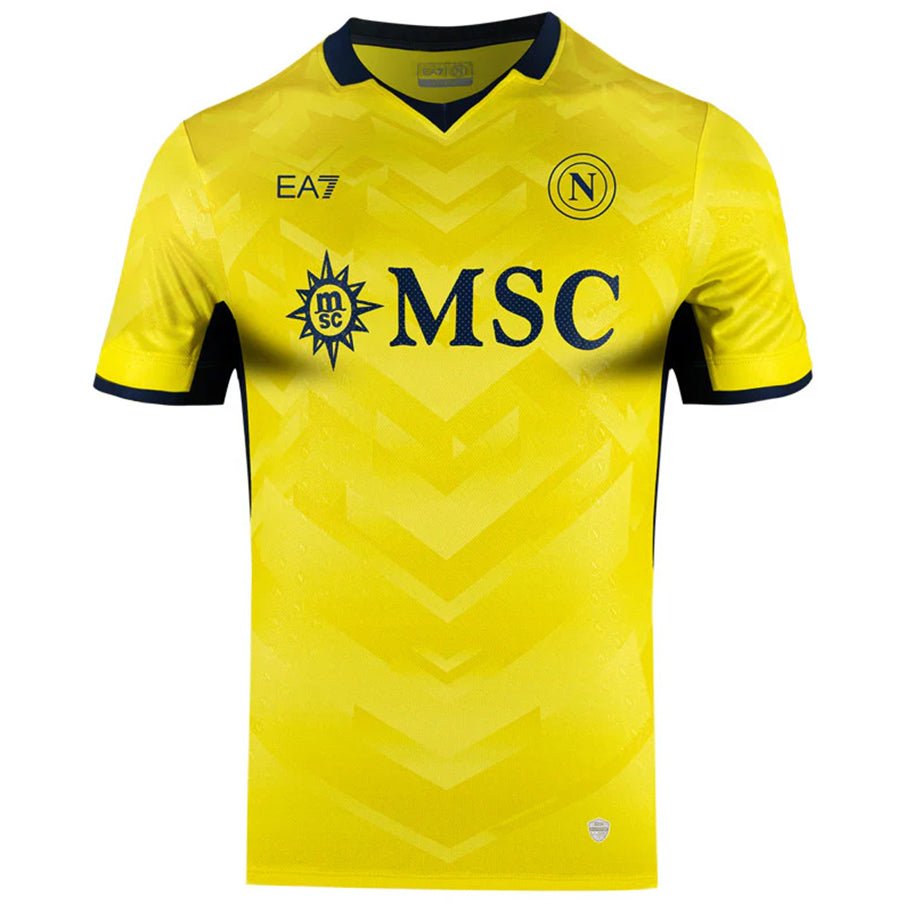 SSC Napoli EA7 Emporio Armani Authentiek Heren Thuisshirt EASSCN25G07