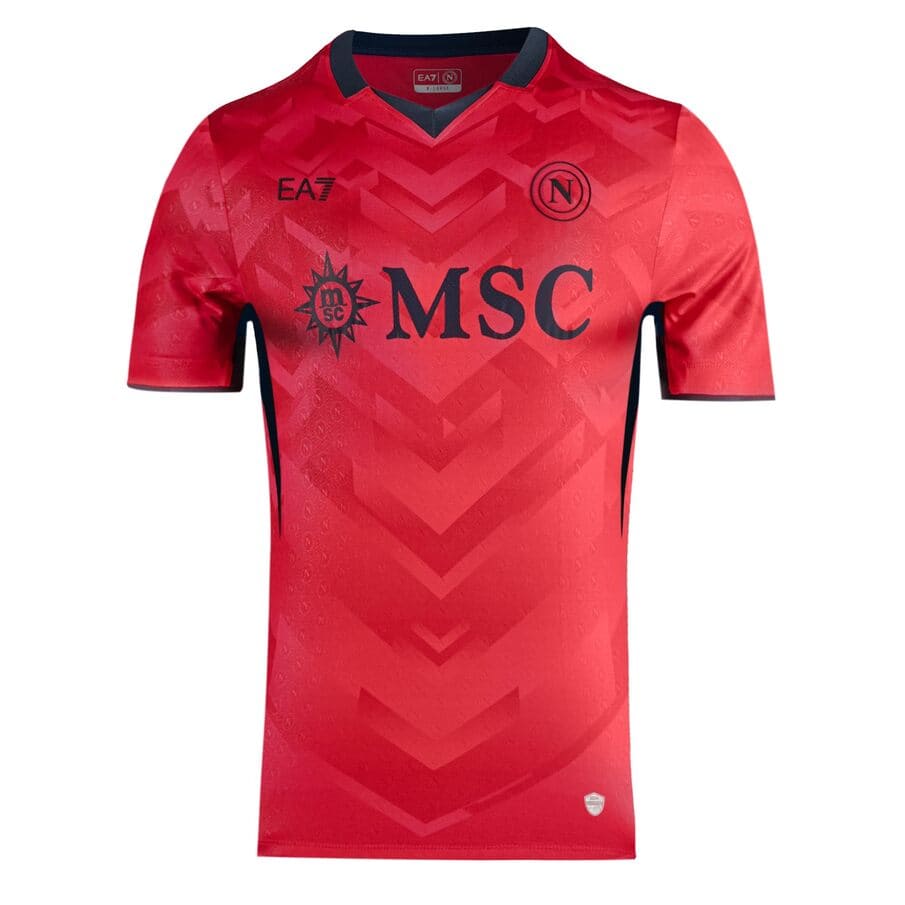 SSC Napoli EA7 Emporio Armani Authentic Heren Thuisshirt EASSCN25G09