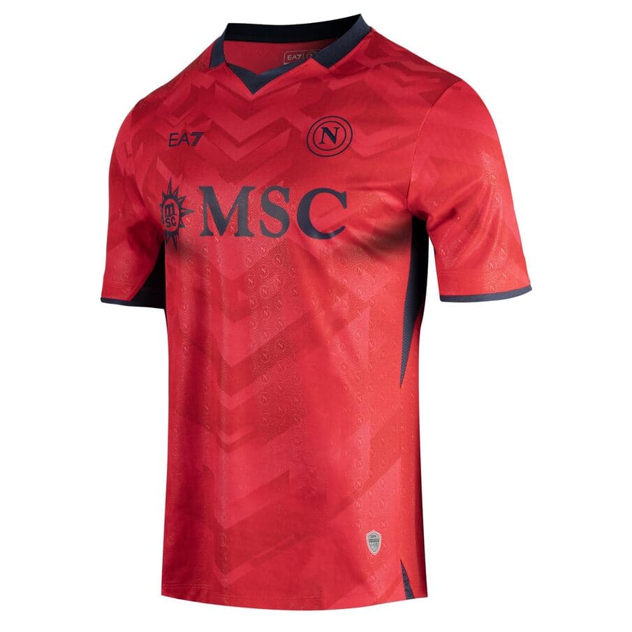 SSC Napoli EA7 Emporio Armani Authentic Heren Thuisshirt EASSCN25G09