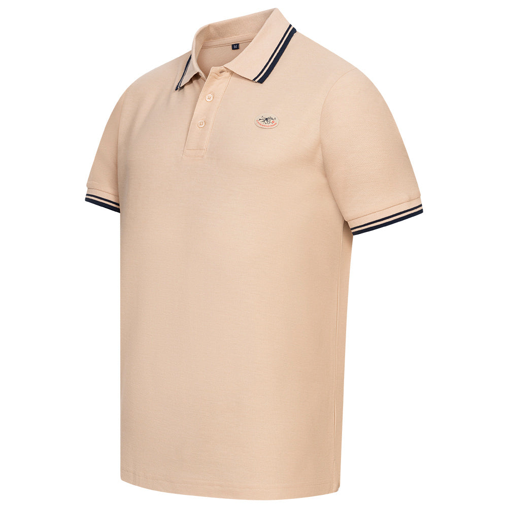 EUROPEAN POLO CHAMP Heren Poloshirt EPCPOLOS-BEIGE