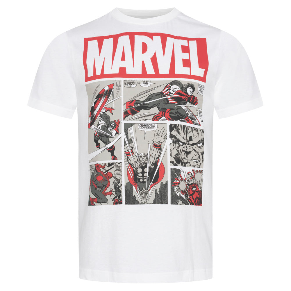 MARVEL Heroes Comics Heren T-shirt FBMTS301WHT