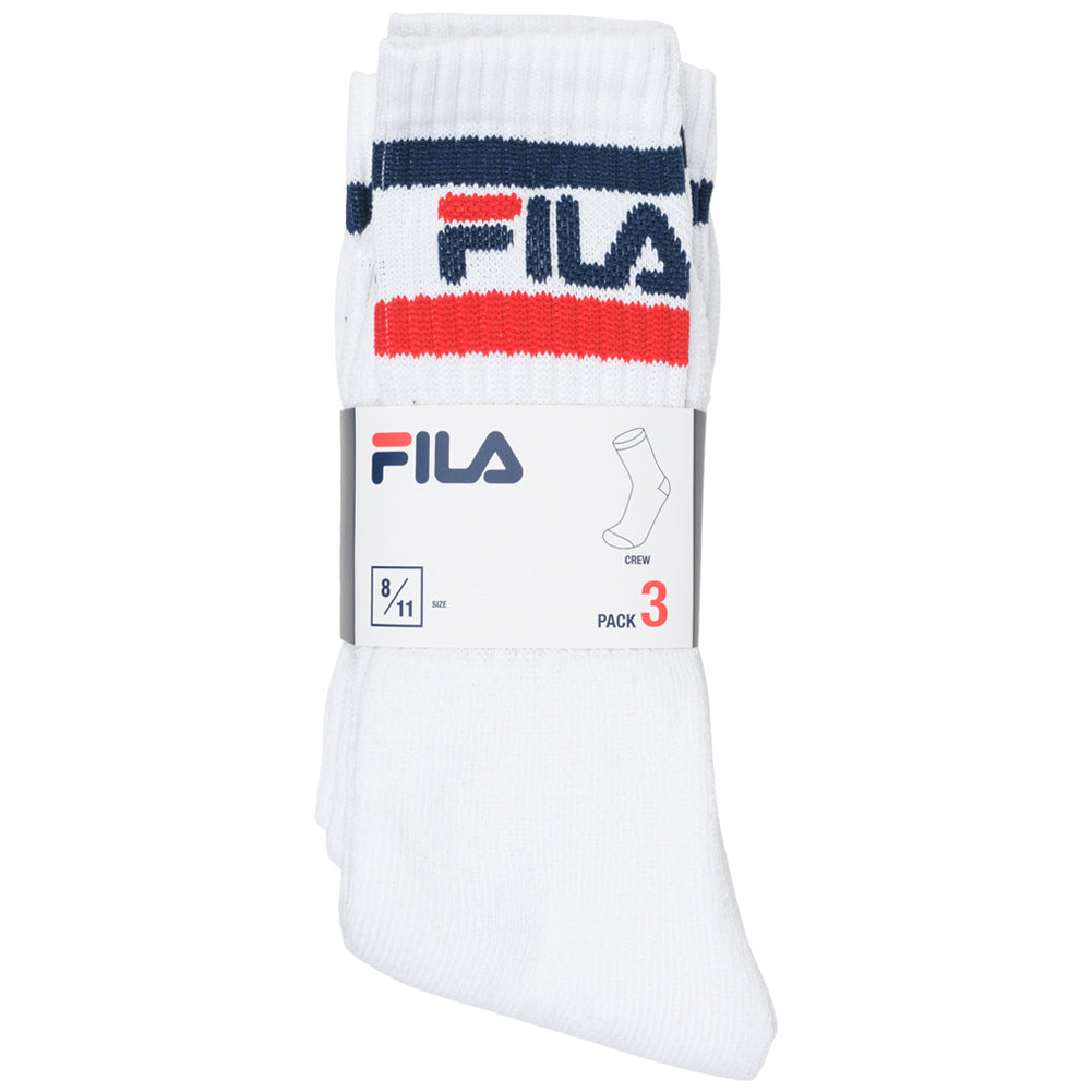 FILA Unisex Sportsokken "Falk" 3 paar wit FS24T001-100-White