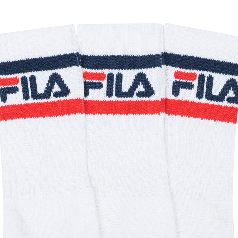FILA Unisex Sportsokken "Falk" 3 paar wit FS24T001-100-White