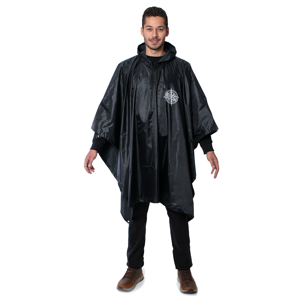 GOGLAND Â® Monsun Regenponcho zwart