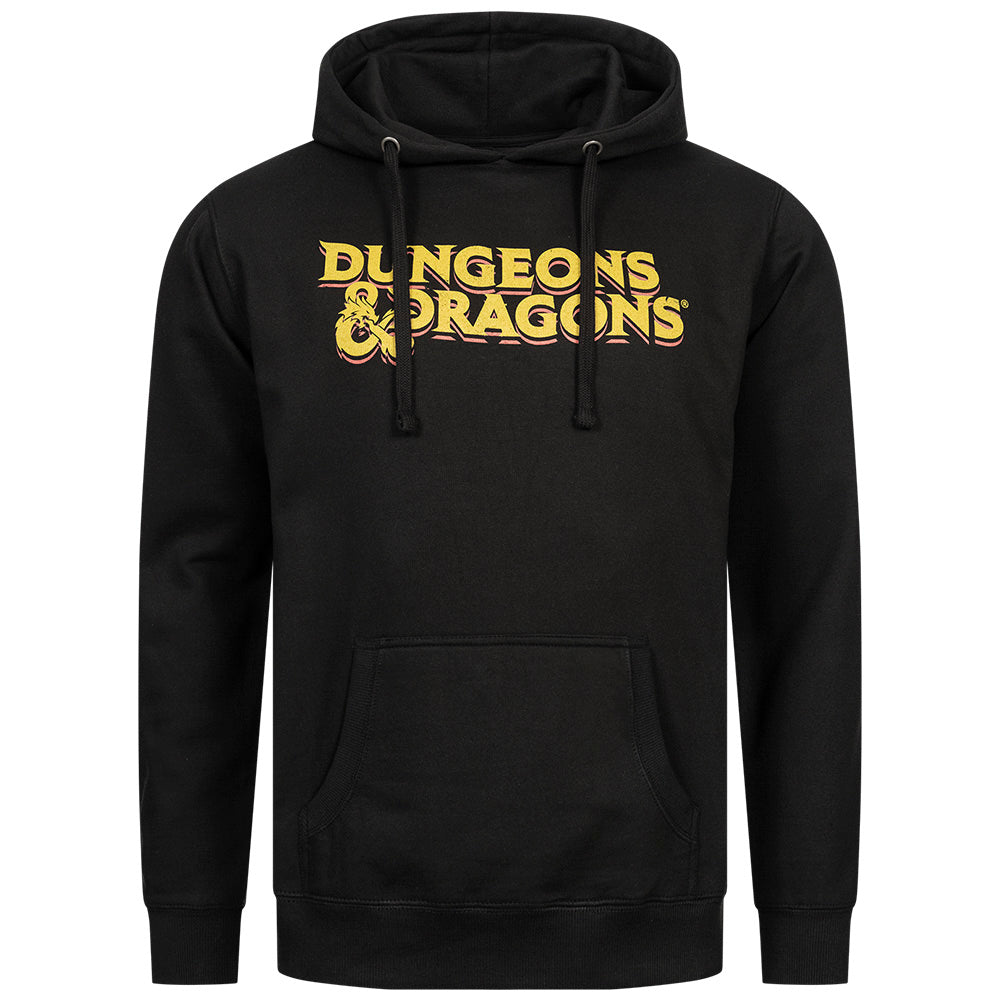DUNGEONS & DRAGONS Jaren 70 Logo Heren Hoodie HAMHS035BLK