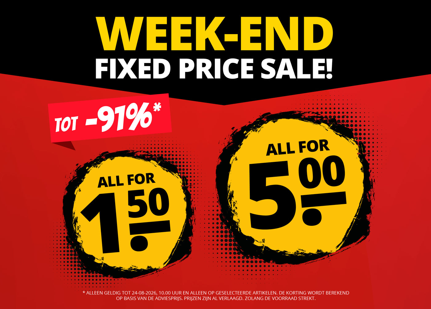 Weekend Alles zum Fixpreis Sale