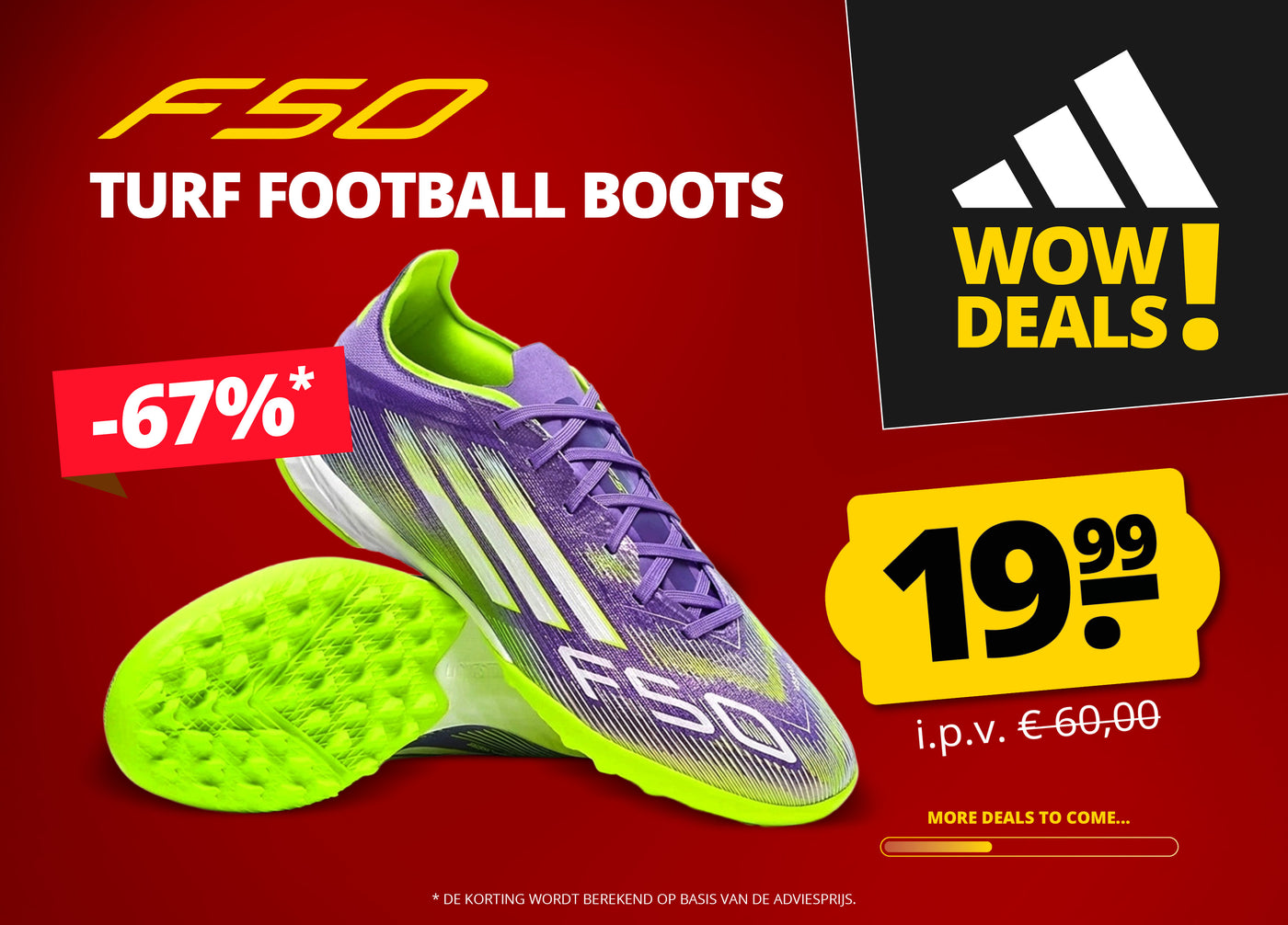 adidas WOW DEAL F50 Multinocken Fußballschuhe