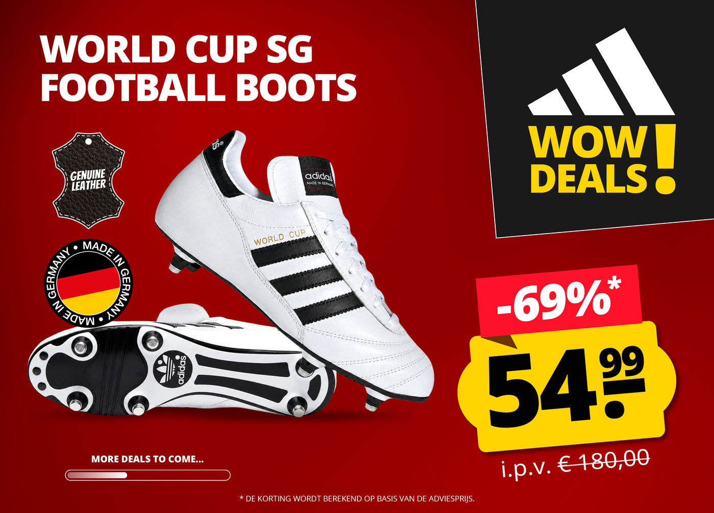 adidas WOW DEAL World Cup SG Fussballschuhe