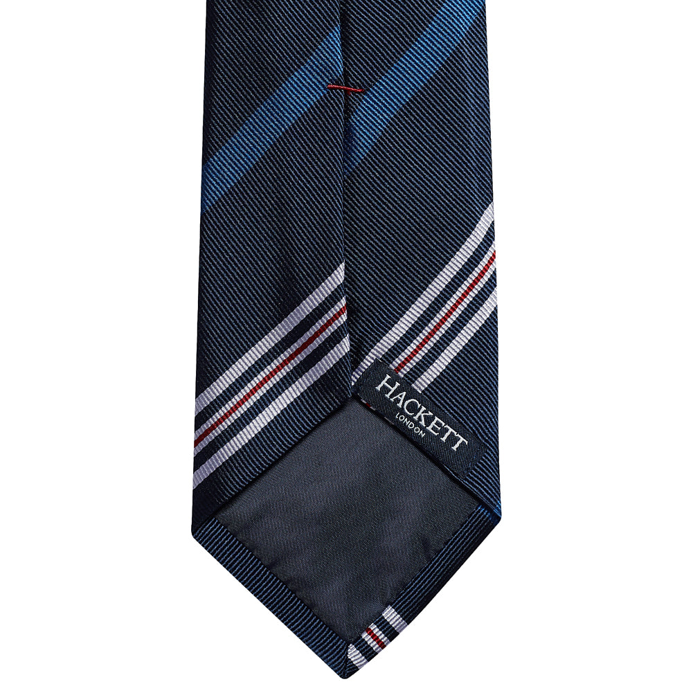 Hackett London Elegante Regatta Streep Zijden Stropdas HM053206-595