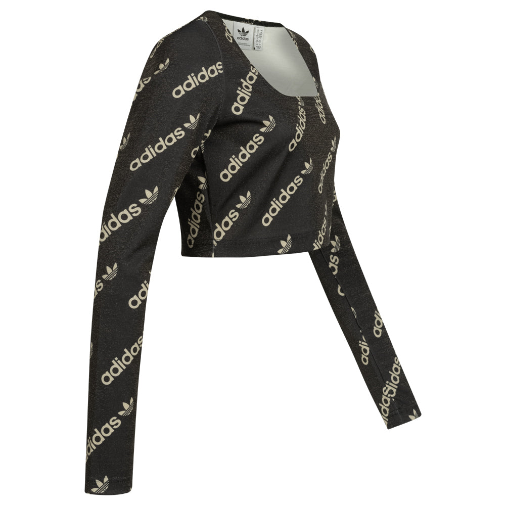 adidas Originals Dames Lange Mouwen Cropped Top HM4894