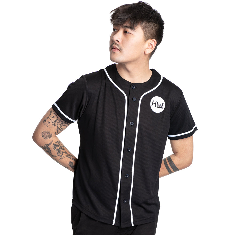 HIDETOSHI WAKASHIMA "BC Kiyota" Honkbalshirt voor heren zwart