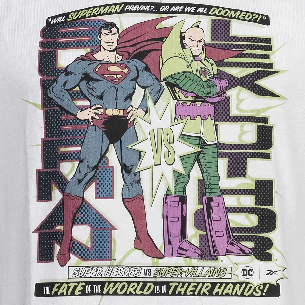 Reebok x DC COMICS Superman vs Lex Luthor T-shirt voor heren IB5813