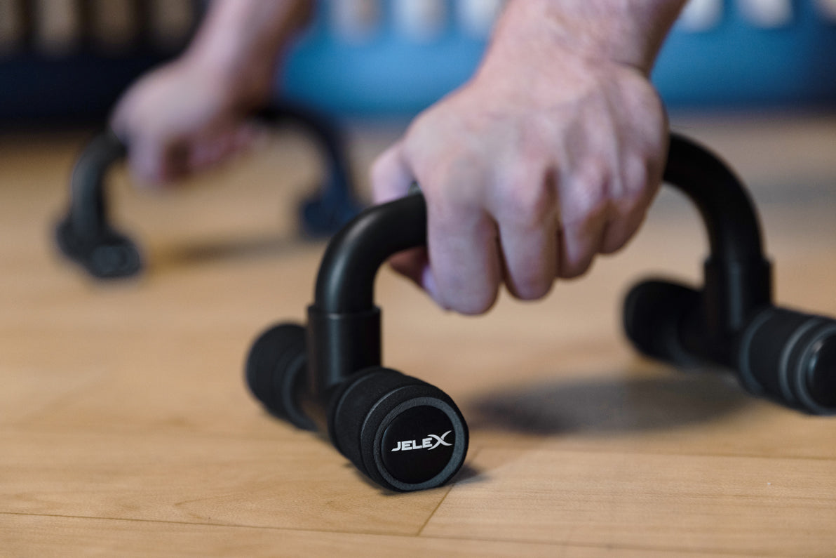 JELEX Gain Hard Push Up Bar Push Up Bars Opdruksteunen zwart grijs