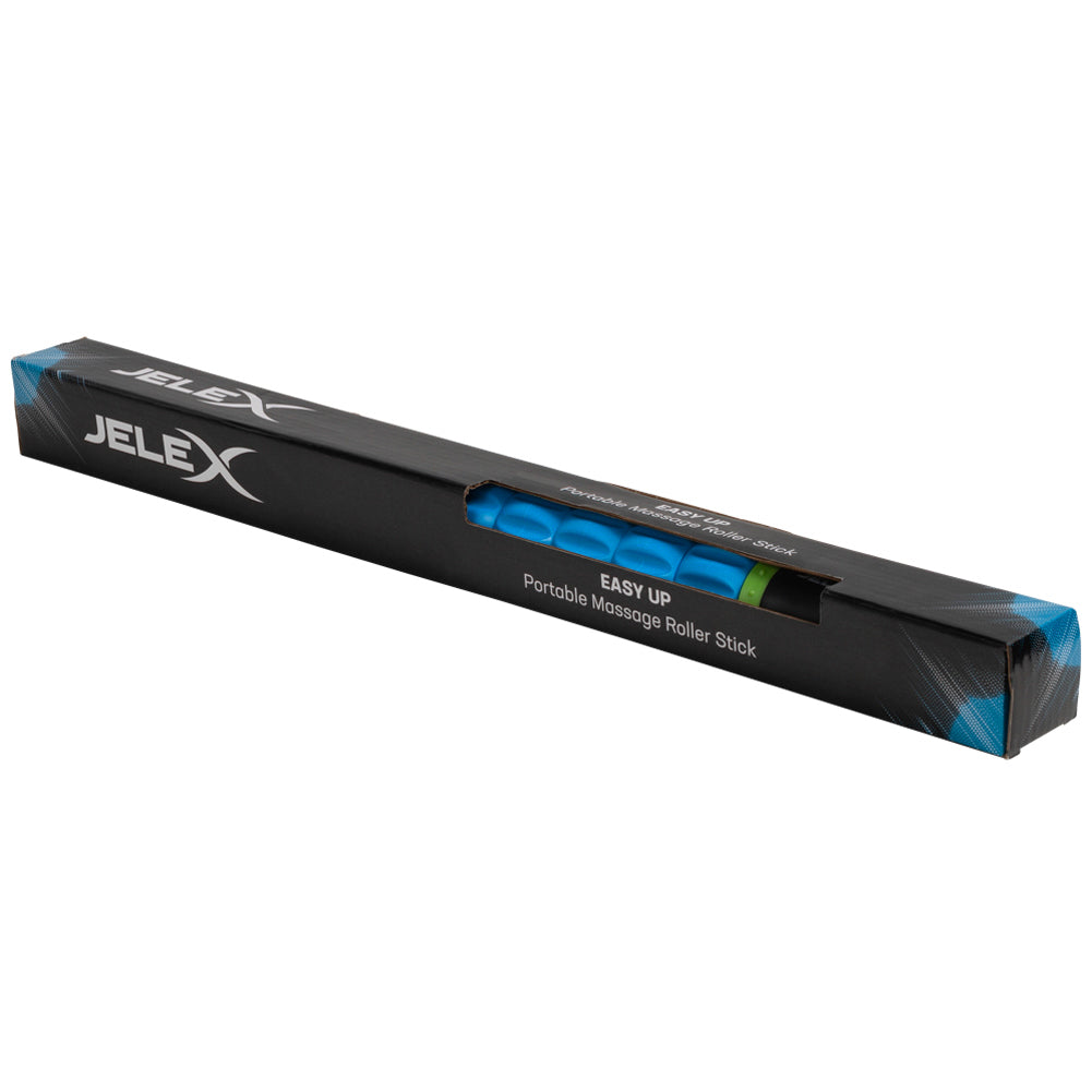 JELEX Easy Up Massageroller met roterende massageballen zwart blauw