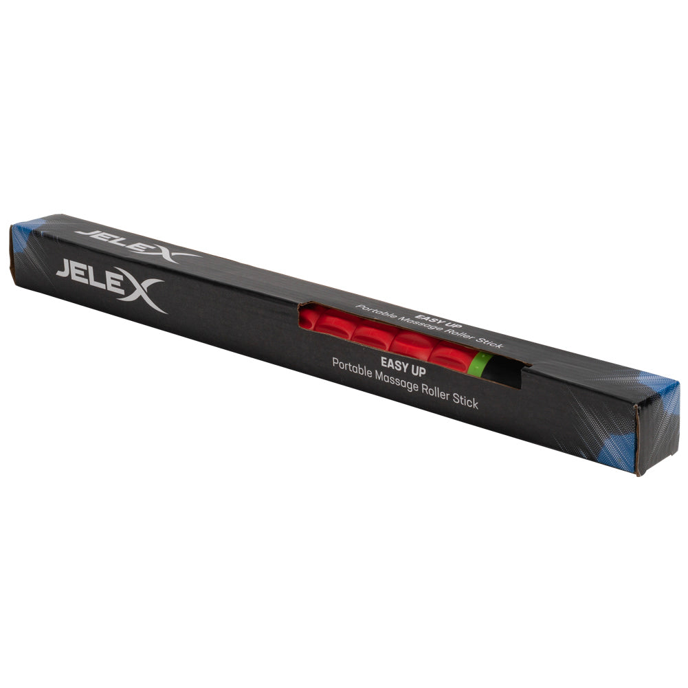 JELEX Easy Up Massageroller met roterende massageballen zwart rood