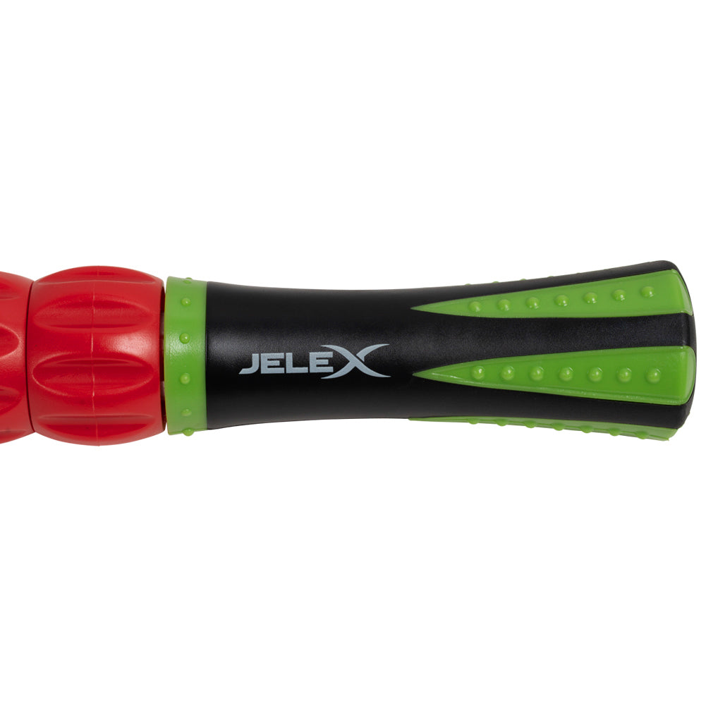 JELEX Easy Up Massageroller met roterende massageballen zwart rood