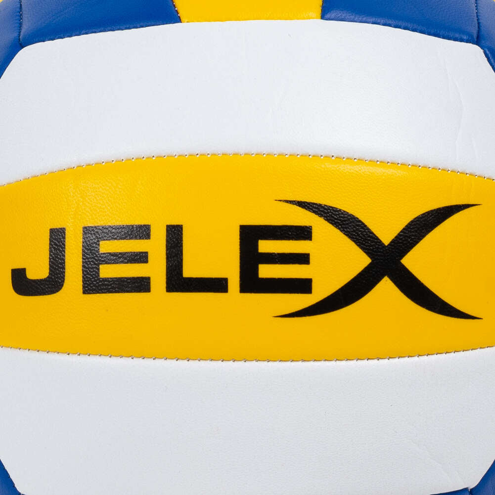 JELEX Softtouch Volleybal geel donkerblauw wit