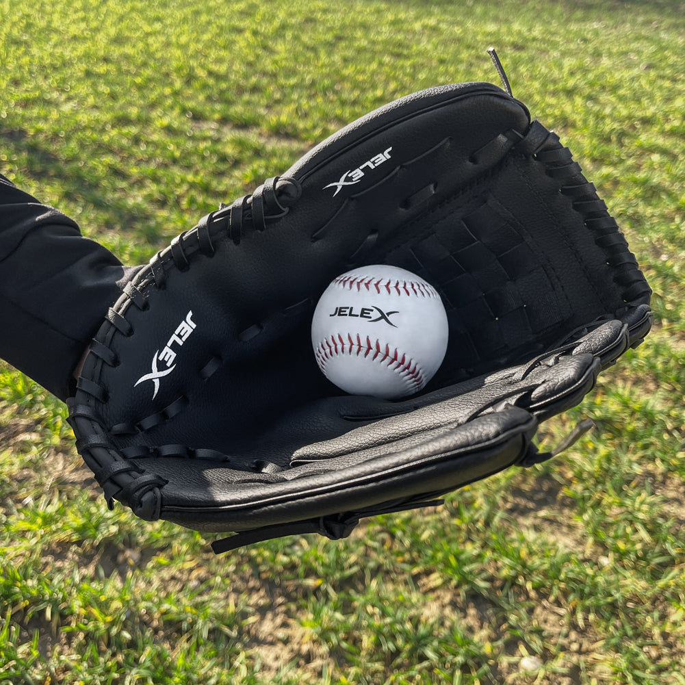 JELEX Safe Catch Honkbal handschoen links voor rechtshandigen zwart