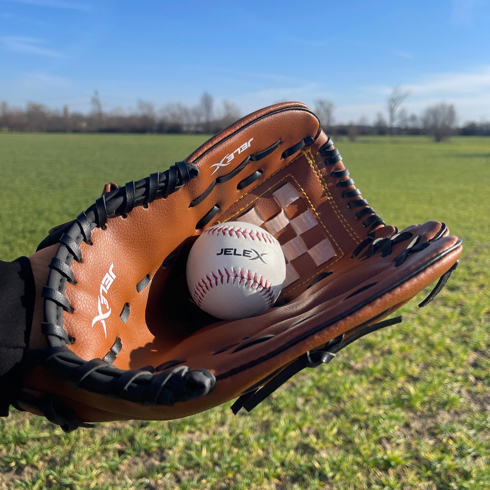 JELEX Safe Catch Honkbal handschoen links voor rechtshandigen bruin