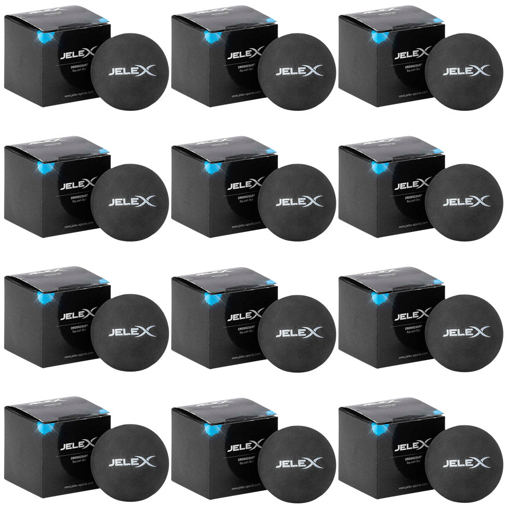 JELEX Crosscourt Squash ballen set van 12