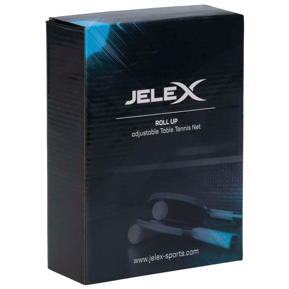 JELEX Roll Up Verstelbaar Tafeltennisnet blauw