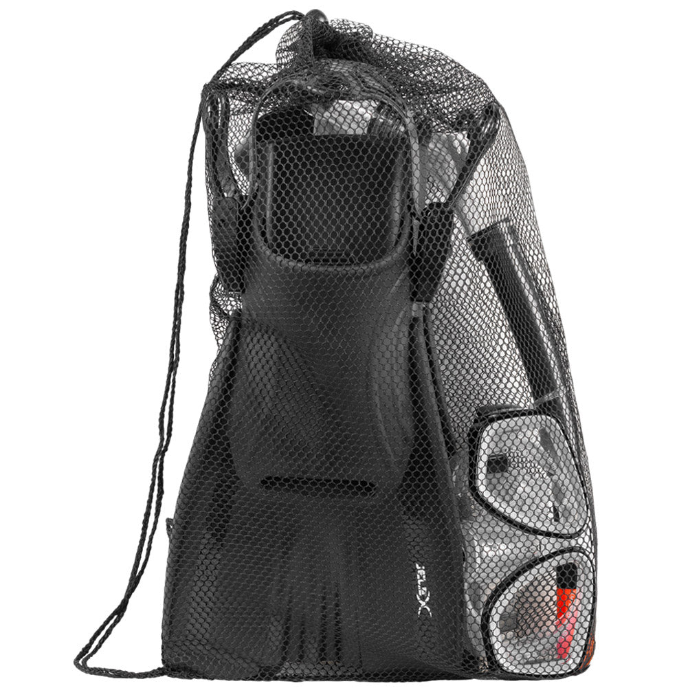 JELEX Deepsea Snorkelset met zwemvliezen zwart