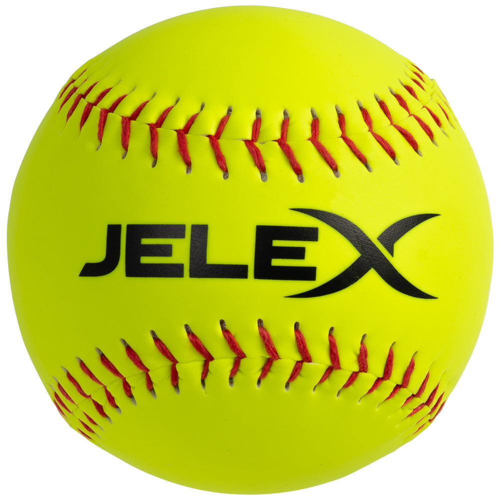 JELEX "Homerun" Honkbal 12" met kurken kern geel