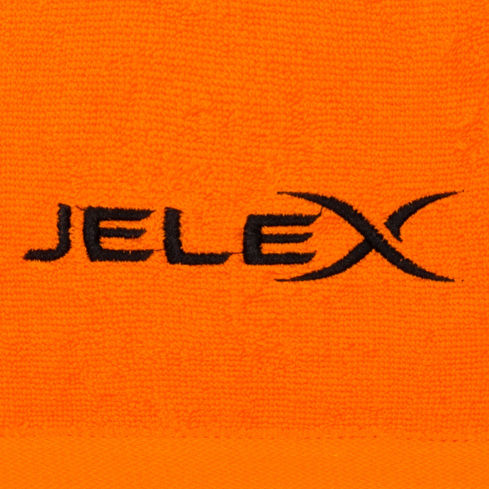 JELEX "100FIT" Fitnesshanddoek met ritsvak oranje