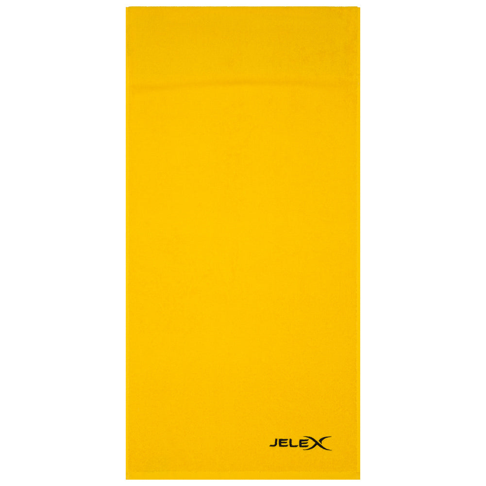 JELEX "100FIT" Fitnesshanddoek met ritsvak geel