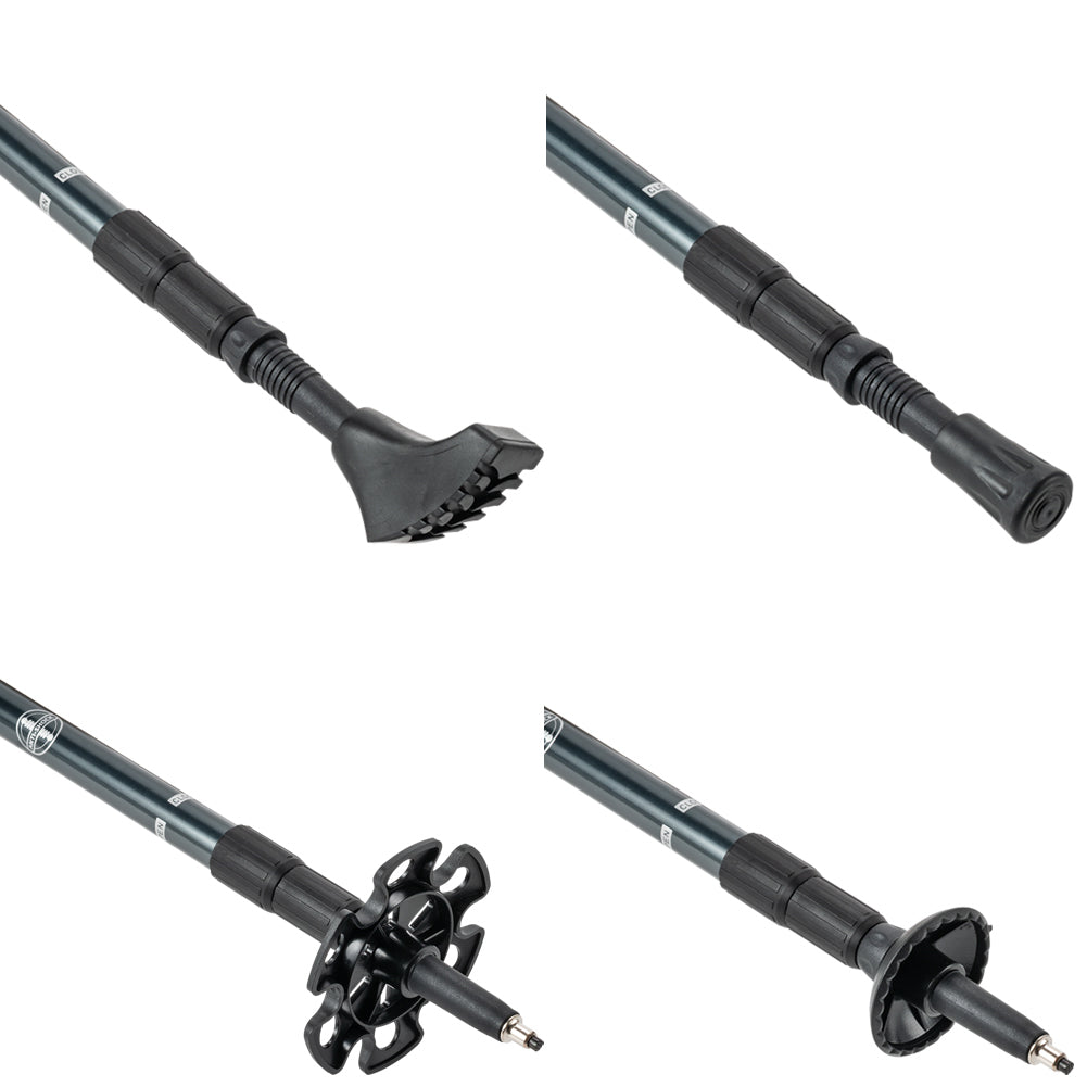 JELEX Nordic Walkingstokken met kurken handvatten marine