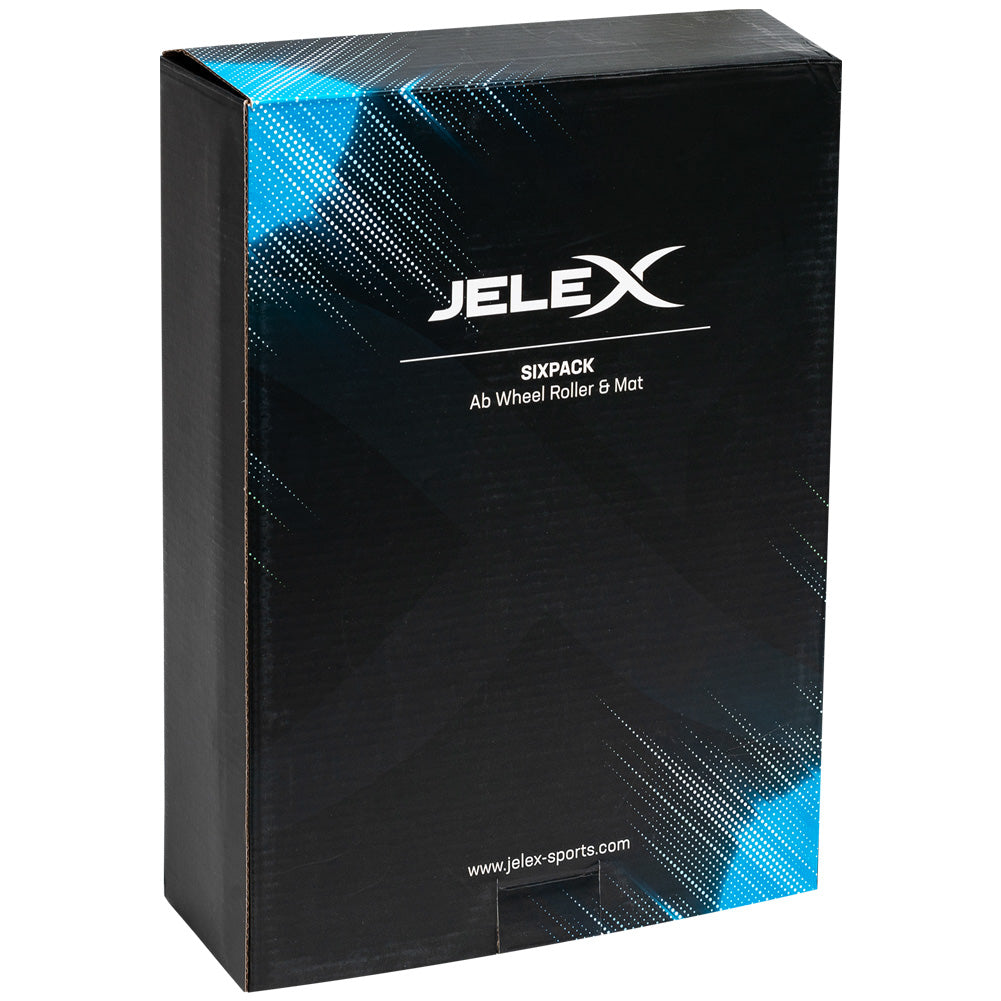 JELEX Sixpack Buikspierwiel Ab Wheel zwart-blauw