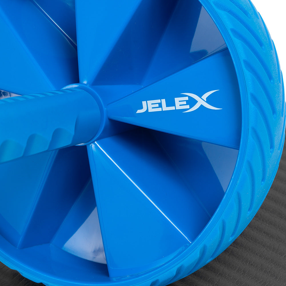 JELEX Sixpack Buikspierwiel Ab Wheel zwart-blauw