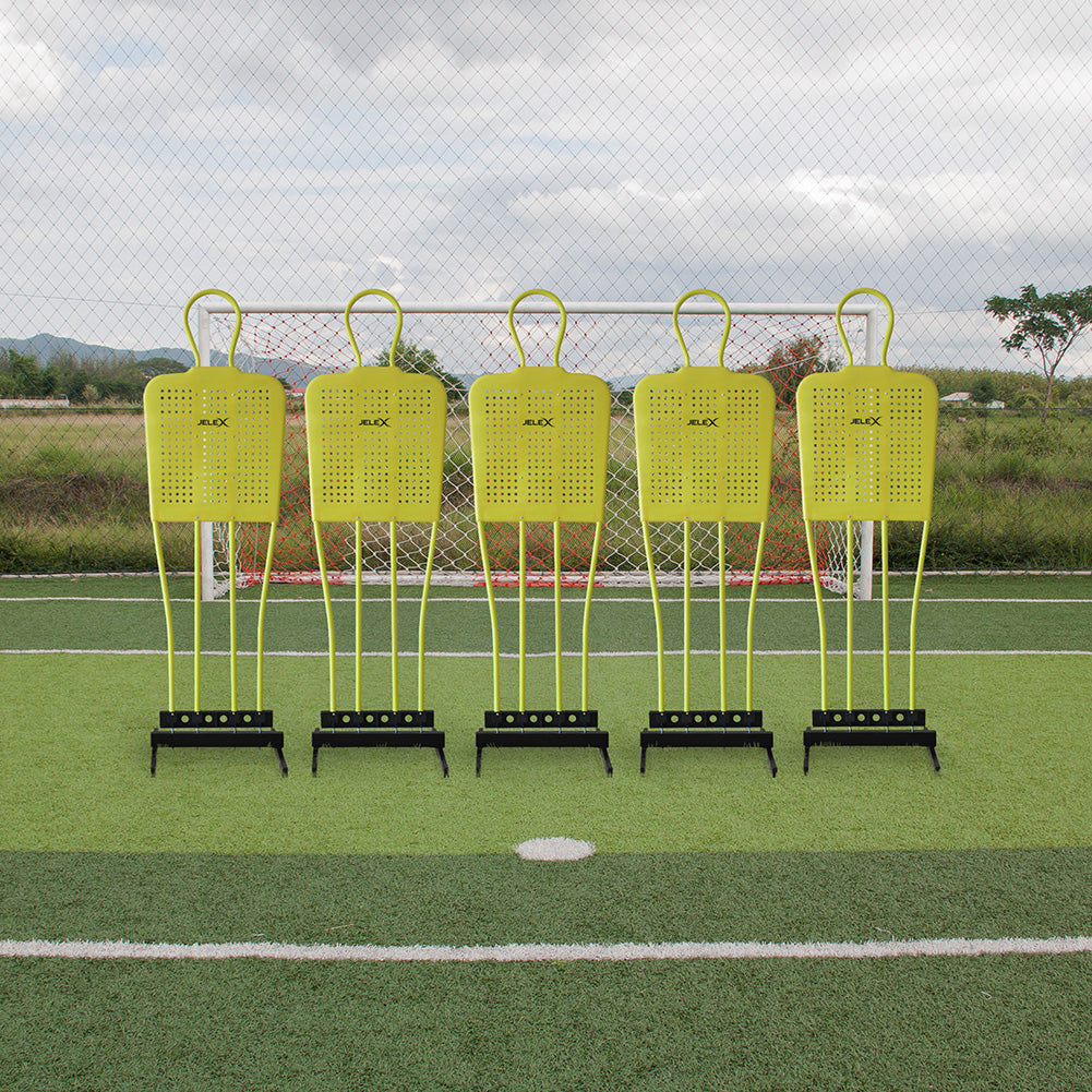 JELEX "Defender" Vrijetrap Training Dummy Set van 5 182cm geel