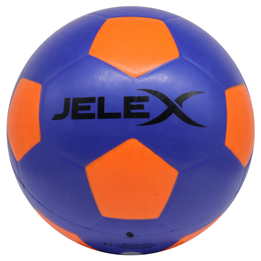 JELEX "Neon" LED lichtgevende voetbal blauw/oranje