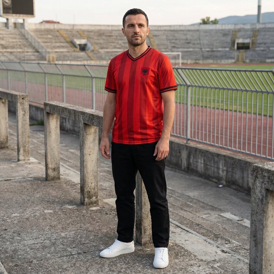 Albanië "Retro History" JELEX Heren T-shirt