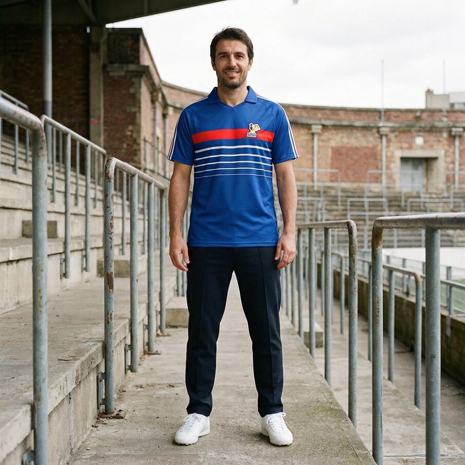 Frankrijk "Retro History" JELEX Heren Shirt