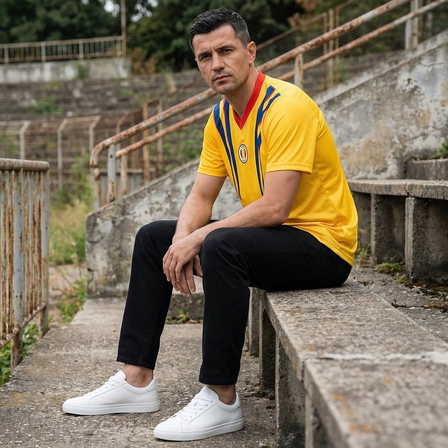 Roemenië "Retro History" JELEX Heren T-shirt
