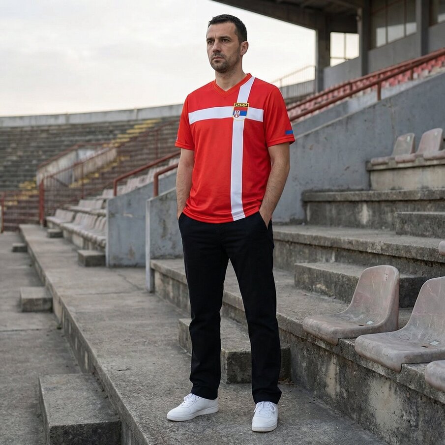 Servië "Retro History" JELEX Heren Jersey