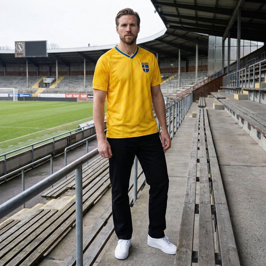 Zweden "Retro History" JELEX Heren Shirt