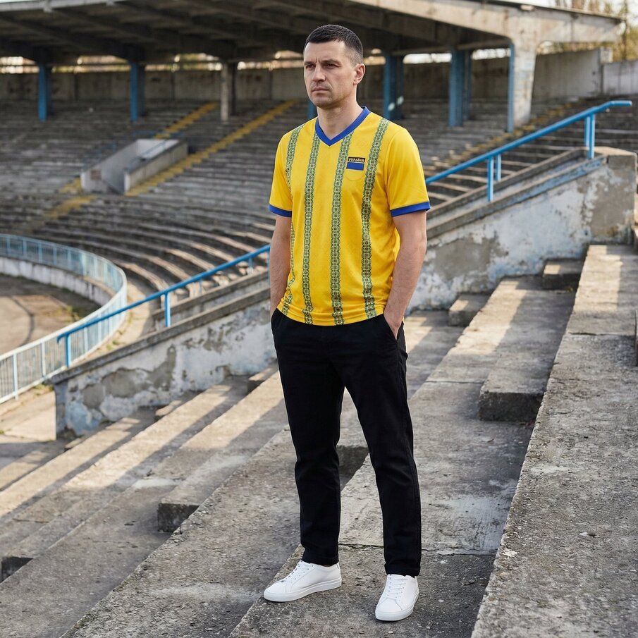 Oekraïne "Retro Geschiedenis" JELEX Heren Jersey