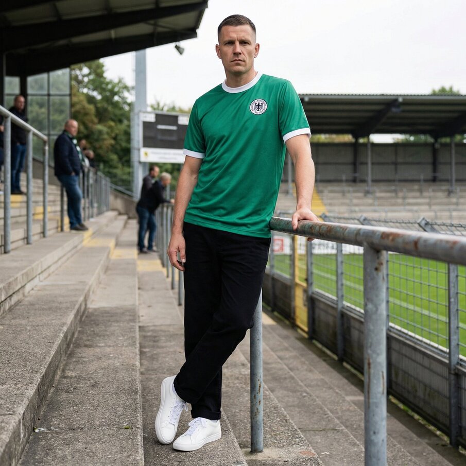 Duitsland "Retro History" JELEX Heren Uitshirt