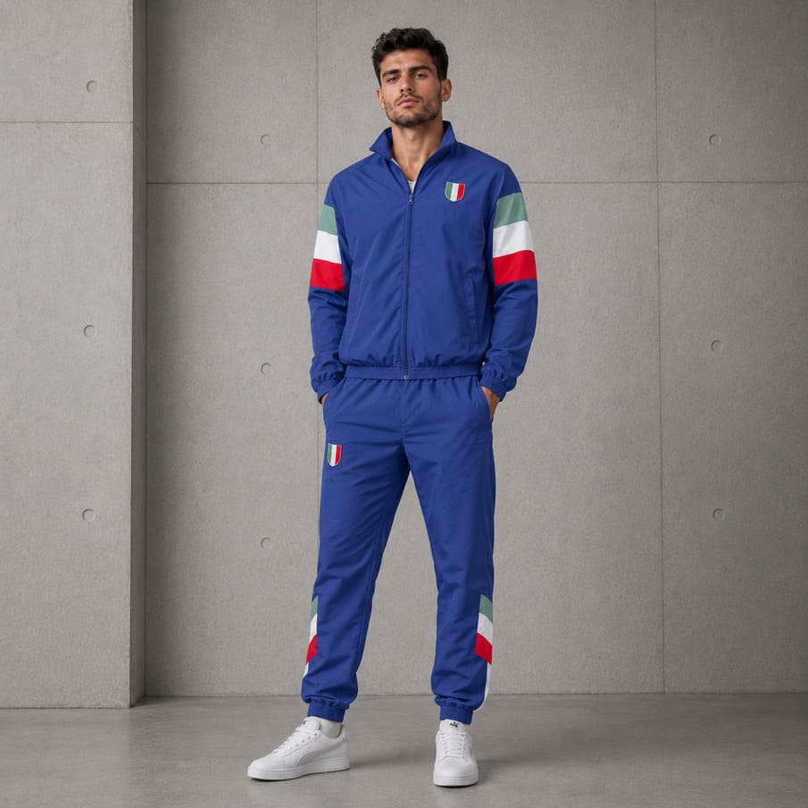 Italië "Retro Tracksuit" JELEX Heren Presentatiepak